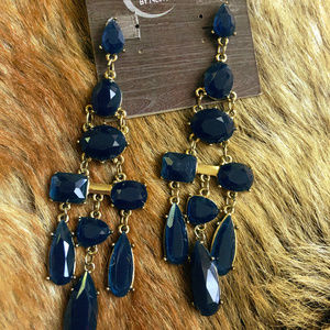 Dark blue earrings (Cusp by Neiman Marcus)